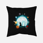 Moon Cat Planets-none removable cover w insert throw pillow-Vallina84