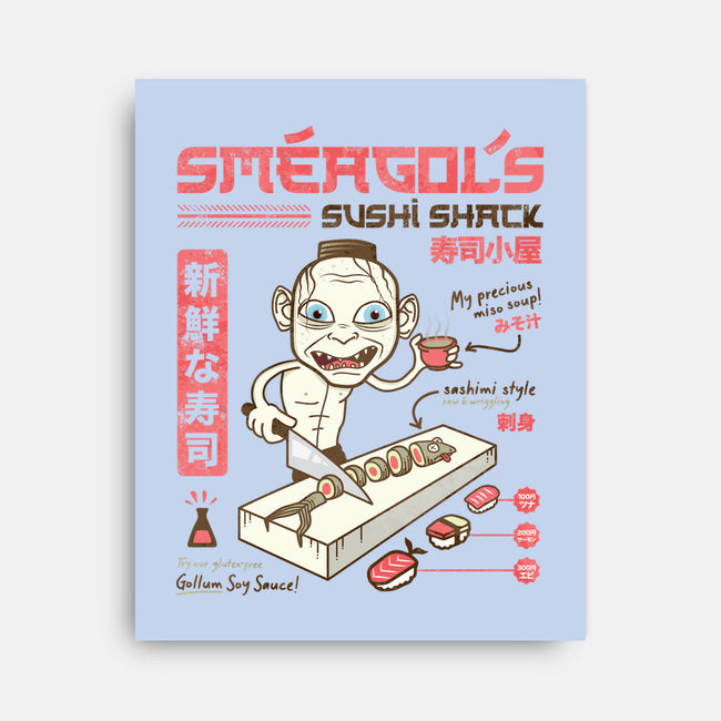 Smeagol's Sushi Shack-none stretched canvas-hbdesign