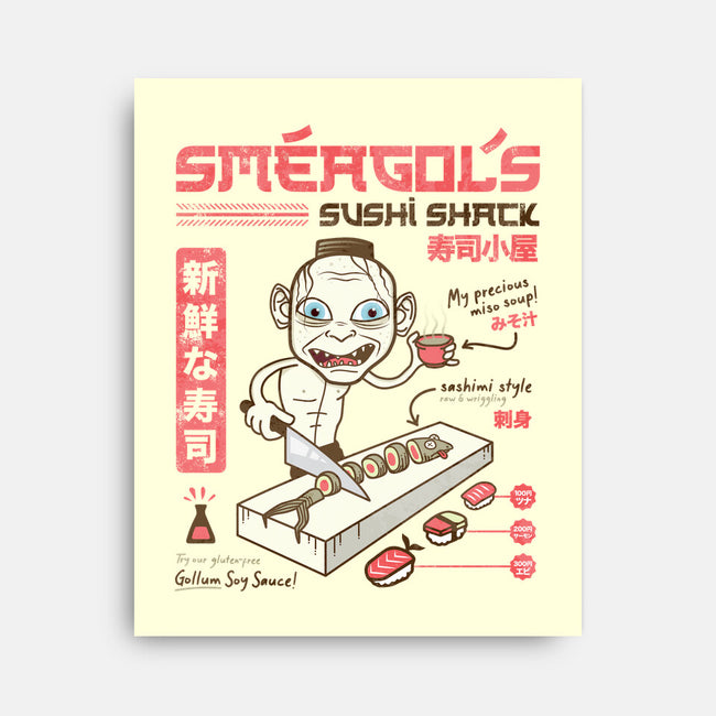 Smeagol's Sushi Shack-none stretched canvas-hbdesign