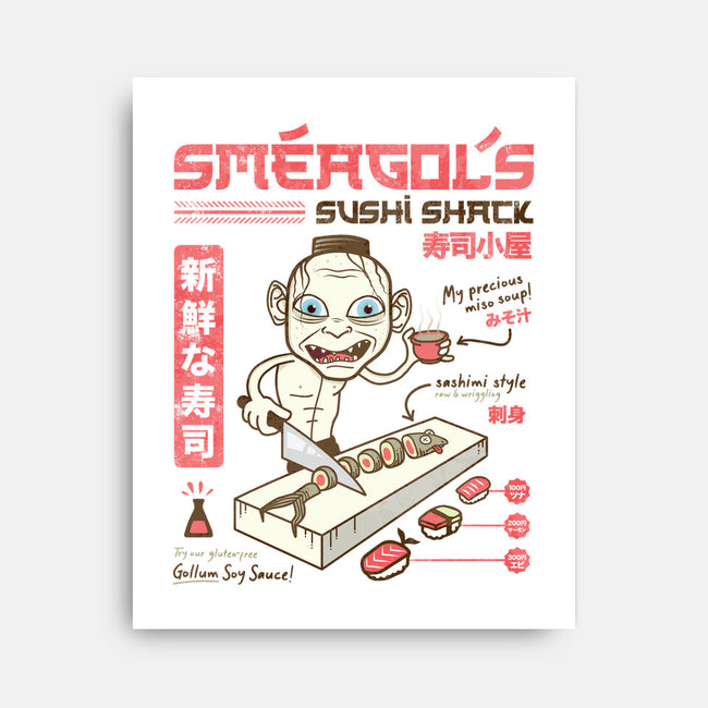 Smeagol's Sushi Shack-none stretched canvas-hbdesign