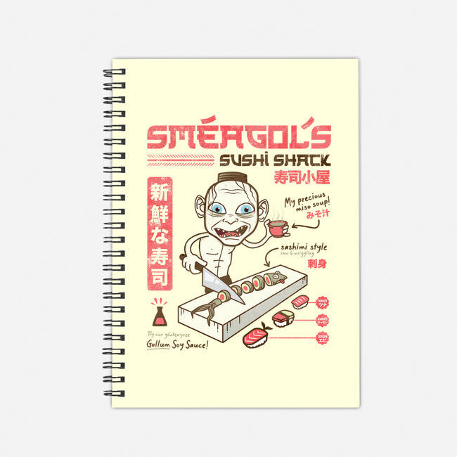 Smeagol's Sushi Shack-none dot grid notebook-hbdesign