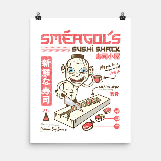 Smeagol's Sushi Shack-none matte poster-hbdesign