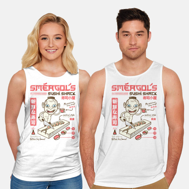 Smeagol's Sushi Shack-unisex basic tank-hbdesign