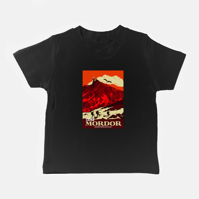 Climb Mordor-baby basic tee-heydale