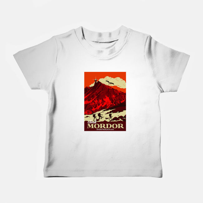 Climb Mordor-baby basic tee-heydale