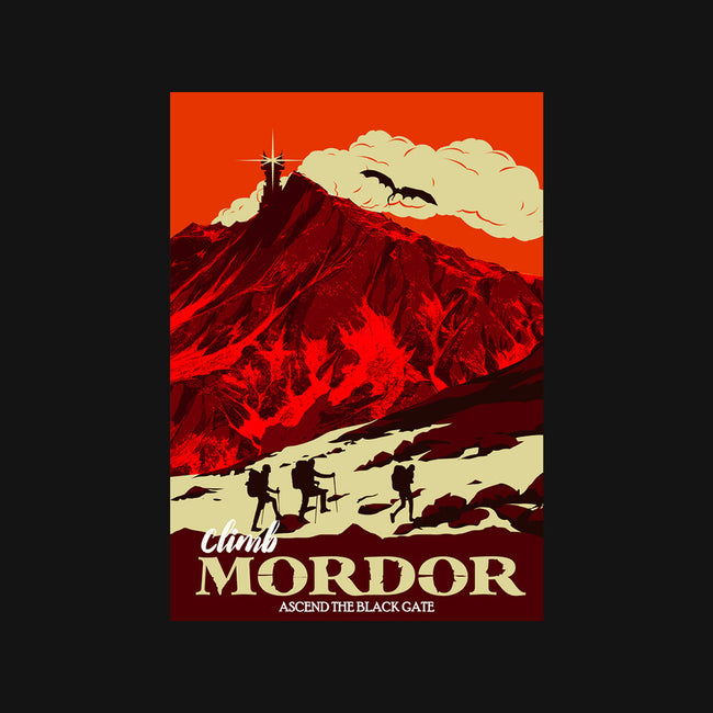 Climb Mordor-none non-removable cover w insert throw pillow-heydale