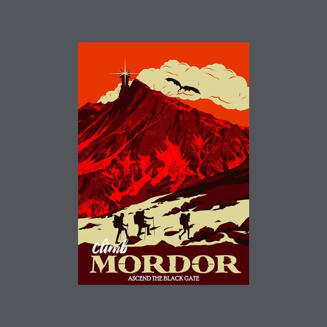 Climb Mordor-none fleece blanket-heydale