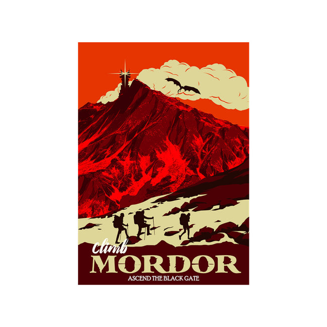 Climb Mordor-none glossy sticker-heydale