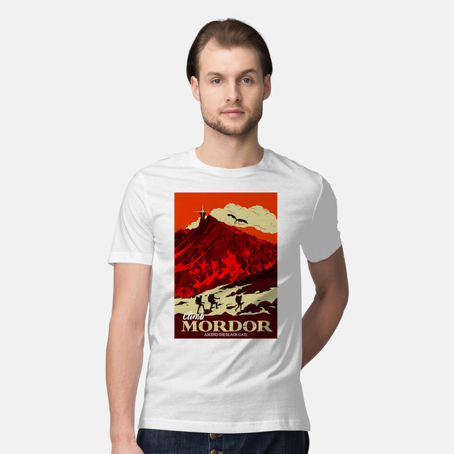 Climb Mordor-mens premium tee-heydale