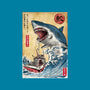 Hunting The Shark In Japan-none beach towel-DrMonekers