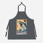 Hunting The Shark In Japan-unisex kitchen apron-DrMonekers