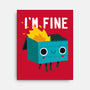 Dumpster Is Fine-none stretched canvas-DinoMike