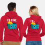 Dumpster Is Fine-unisex zip-up sweatshirt-DinoMike
