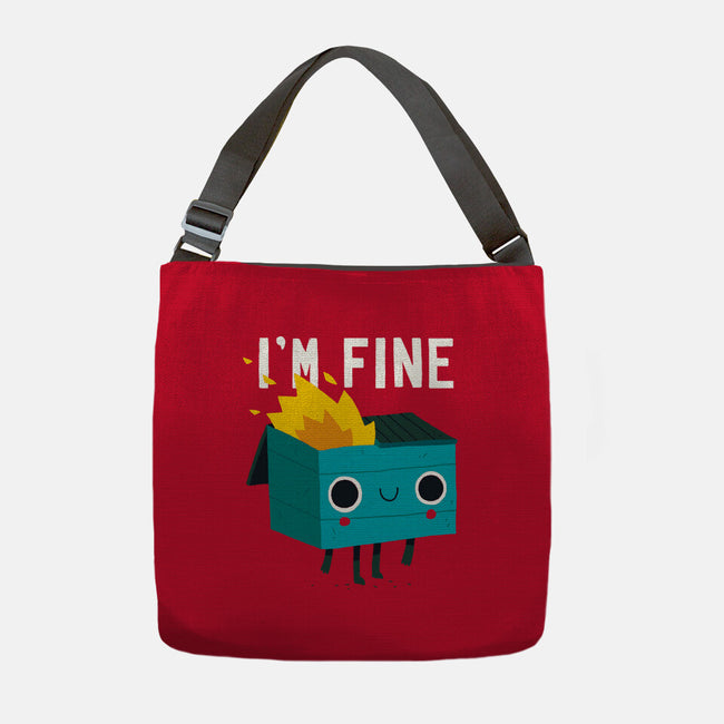 Dumpster Is Fine-none adjustable tote-DinoMike