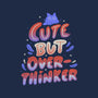 Cute But Overthinker-none polyester shower curtain-tobefonseca