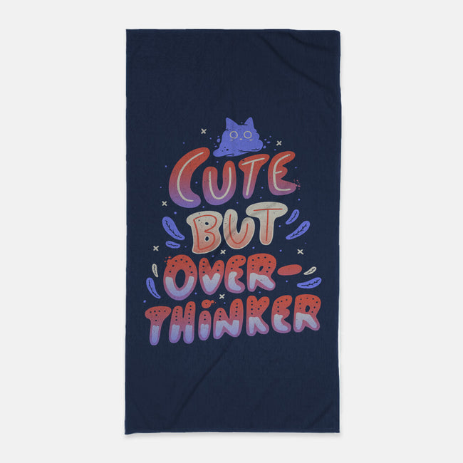 Cute But Overthinker-none beach towel-tobefonseca