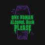 One Human Beer-none stretched canvas-Nemons