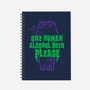 One Human Beer-none dot grid notebook-Nemons
