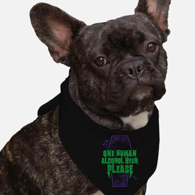 One Human Beer-dog bandana pet collar-Nemons