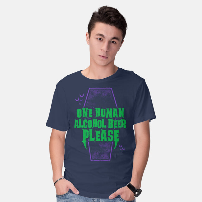 One Human Beer-mens basic tee-Nemons