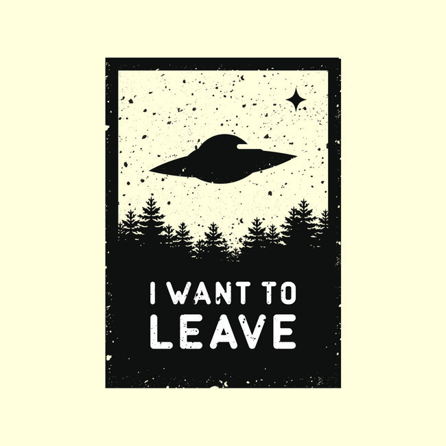 I Want To Leave-none glossy sticker-BadBox