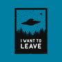 I Want To Leave-none removable cover w insert throw pillow-BadBox