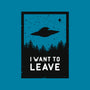 I Want To Leave-mens basic tee-BadBox