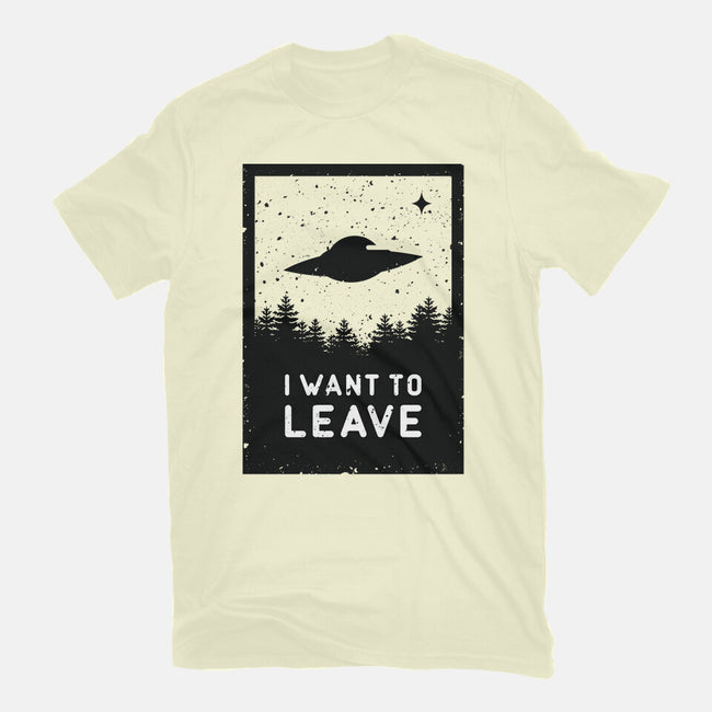 I Want To Leave-mens basic tee-BadBox