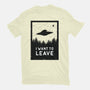 I Want To Leave-mens basic tee-BadBox