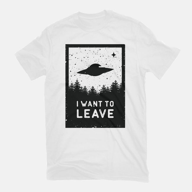 I Want To Leave-womens basic tee-BadBox