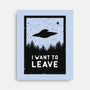 I Want To Leave-none stretched canvas-BadBox