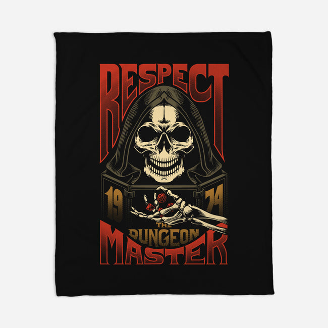 Respect The Dungeon Master-none fleece blanket-Azafran