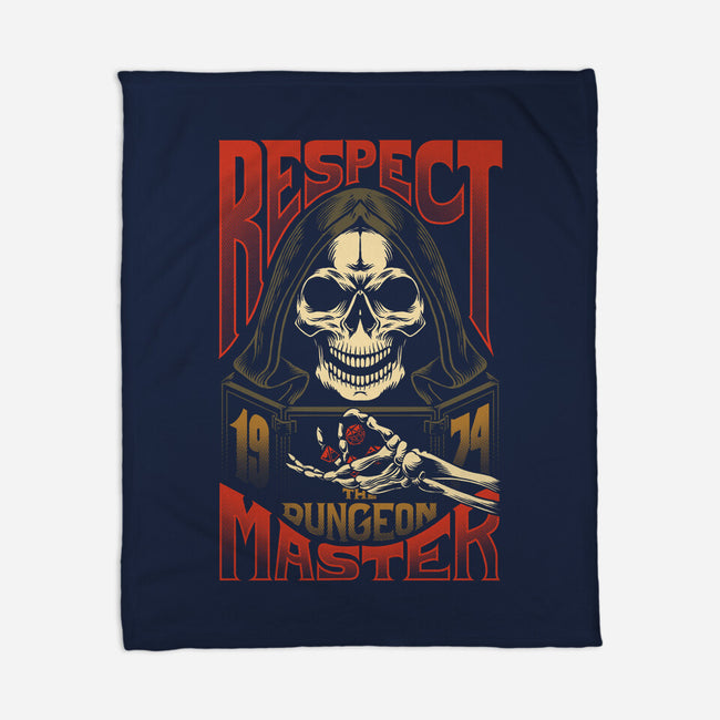 Respect The Dungeon Master-none fleece blanket-Azafran