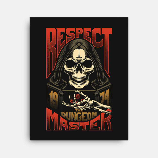 Respect The Dungeon Master-none stretched canvas-Azafran