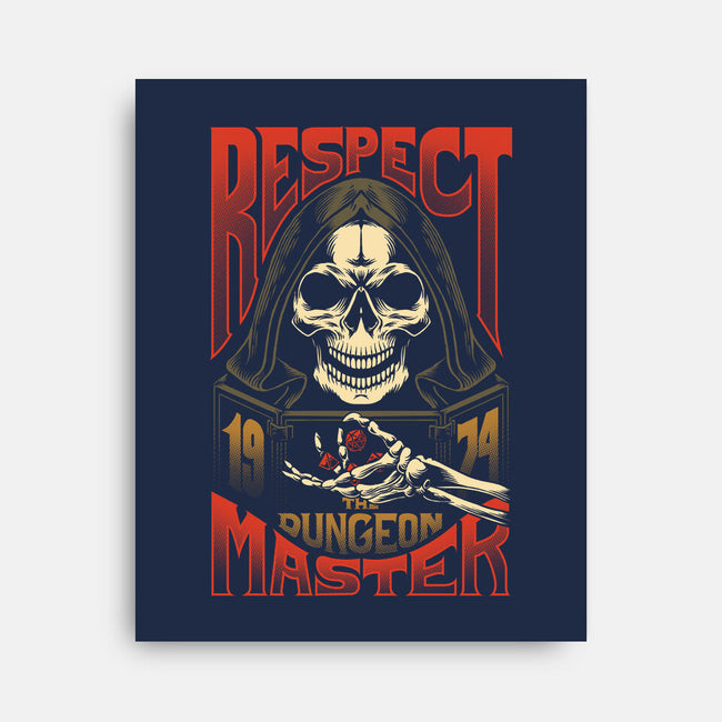 Respect The Dungeon Master-none stretched canvas-Azafran