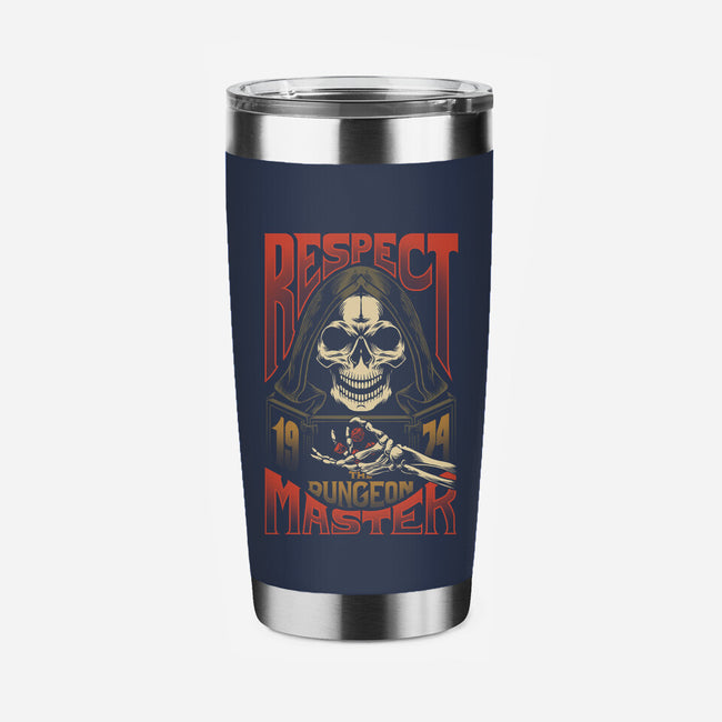 Respect The Dungeon Master-none stainless steel tumbler drinkware-Azafran