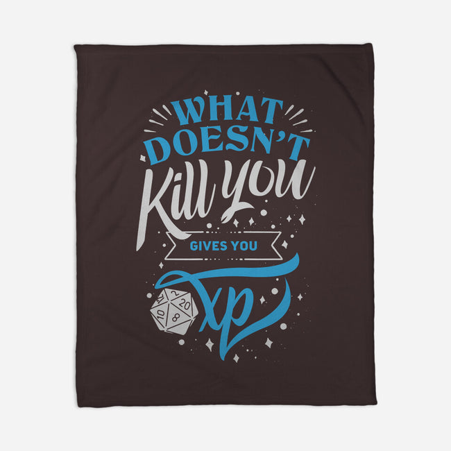 What Doesn't Kill You-none fleece blanket-ShirtGoblin