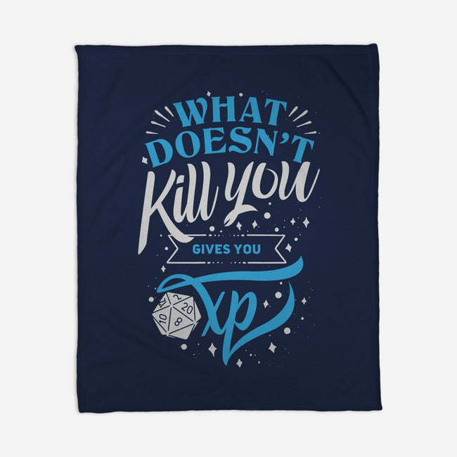 What Doesn't Kill You-none fleece blanket-ShirtGoblin