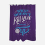 What Doesn't Kill You-none polyester shower curtain-ShirtGoblin