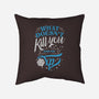 What Doesn't Kill You-none removable cover w insert throw pillow-ShirtGoblin
