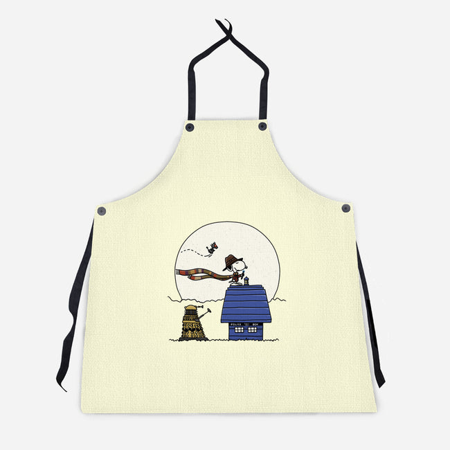 Doctor Snoop-unisex kitchen apron-zachterrelldraws