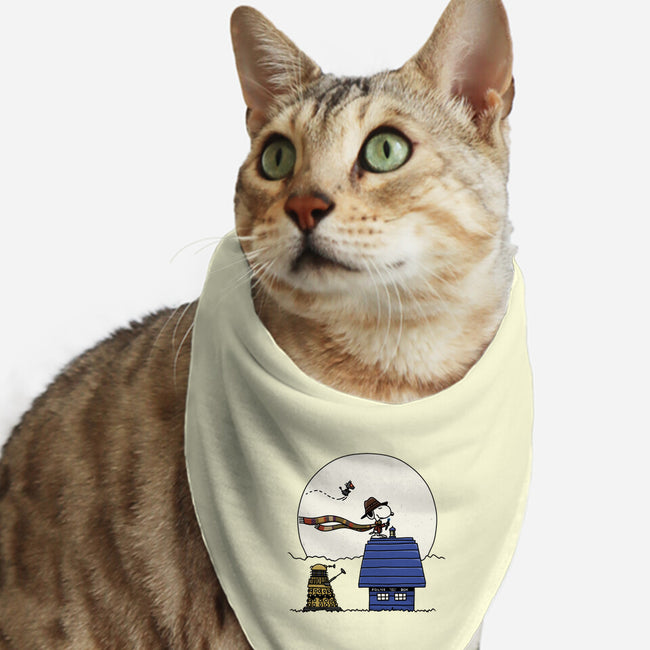 Doctor Snoop-cat bandana pet collar-zachterrelldraws