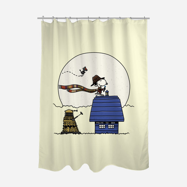 Doctor Snoop-none polyester shower curtain-zachterrelldraws