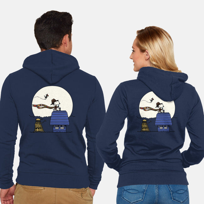 Doctor Snoop-unisex zip-up sweatshirt-zachterrelldraws