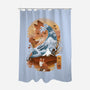 Kitsune Landscape-none polyester shower curtain-dandingeroz