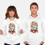 Kitsune Landscape-unisex pullover sweatshirt-dandingeroz
