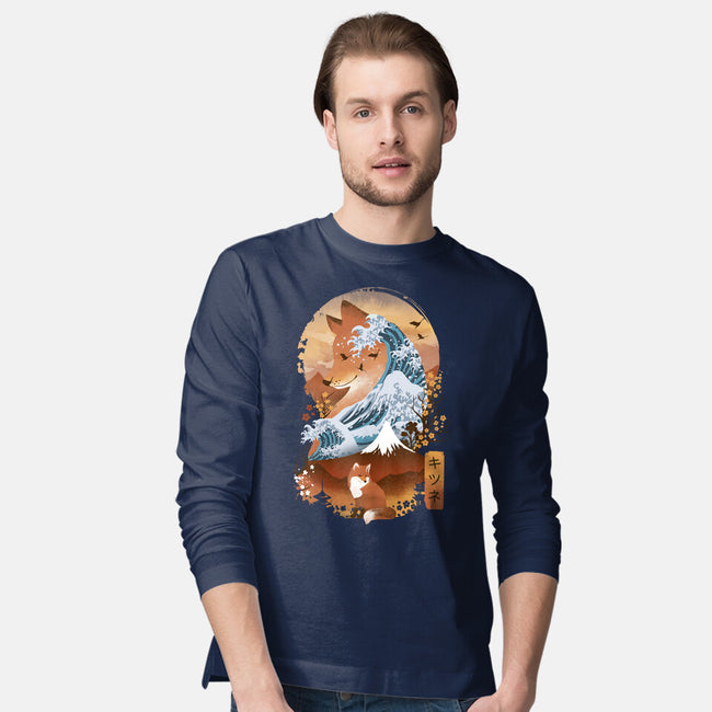 Kitsune Landscape-mens long sleeved tee-dandingeroz