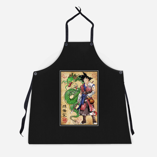 Ronin Saiyan-unisex kitchen apron-DrMonekers