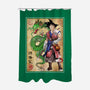 Ronin Saiyan-none polyester shower curtain-DrMonekers