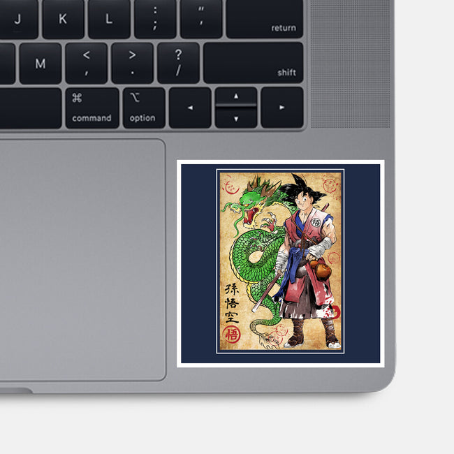 Ronin Saiyan-none glossy sticker-DrMonekers